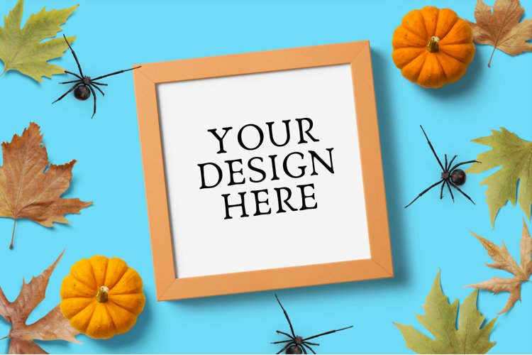 Halloween Square Frame Mock Up example image 1