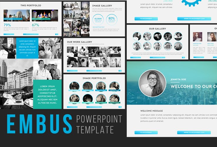 Embus PowerPoint template example image 1