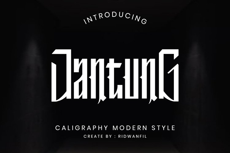 Jantung font - Callighraphy Modern Style example image 1