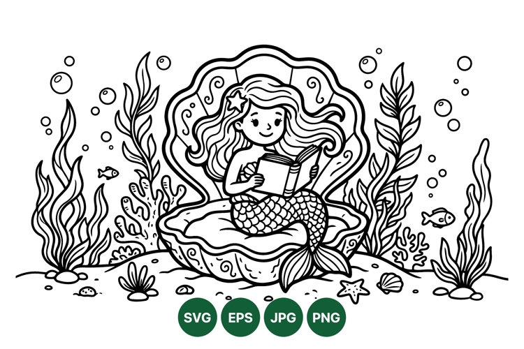 Mermaid Drawing Image 15