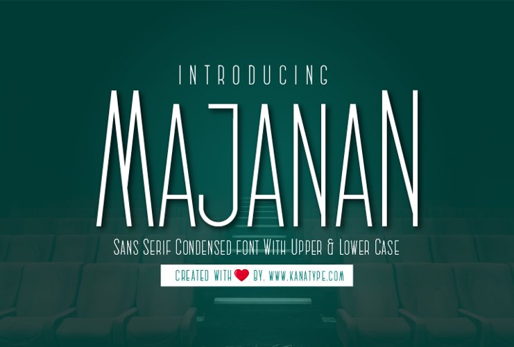 Majanan Sans Serif Condensed Font example image 1