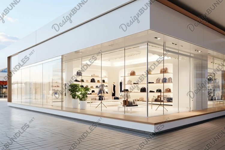 Sign Board Mockup Commercial Building Fascia Aluminium Metal