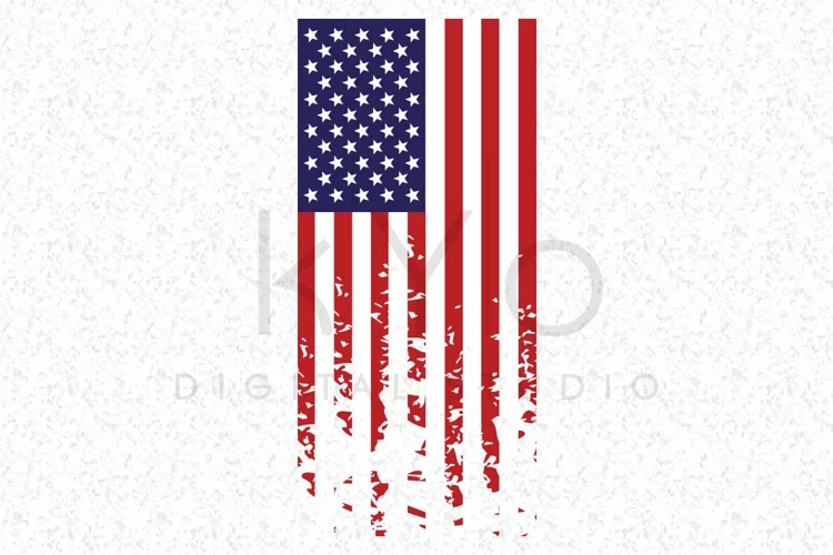 Distressed American flag SVG independence day SVG Presidents day svg US flag vector image Grunge flag