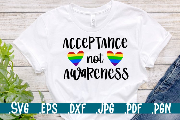 Acceptance not awareness svg example image 1