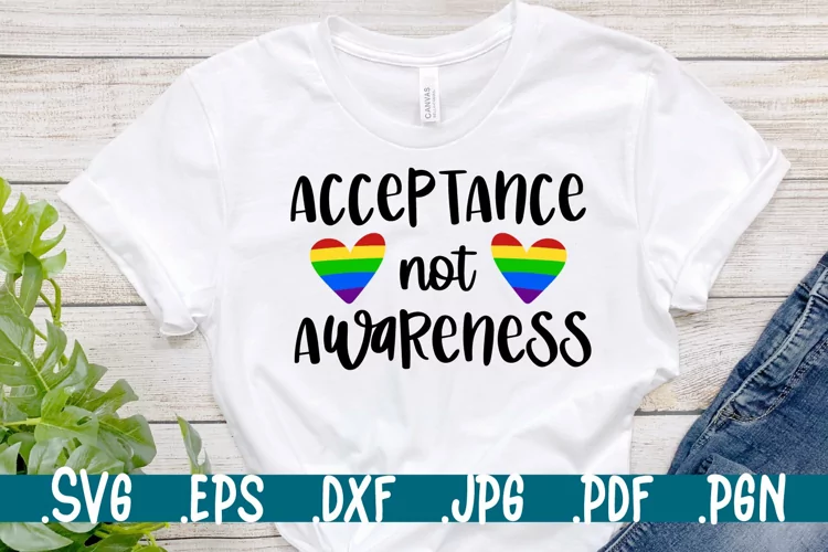 Acceptance not awareness svg