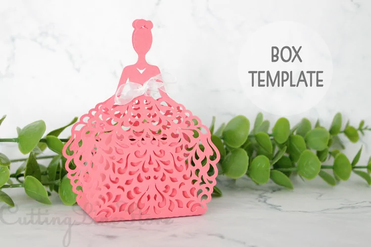 Wedding favor boxes, Gift box template