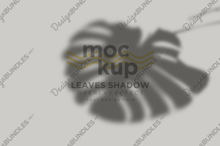 Leaves Shadow Overlay Effect Mockup example image 1