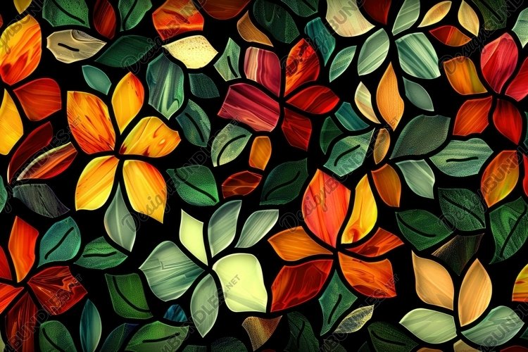 Stained Glass Texture Image 3