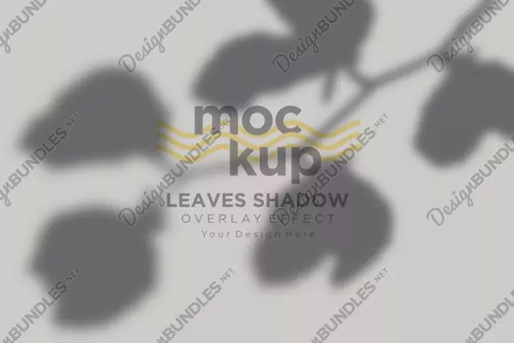 Leaves Shadow Overlay Effect Mockup