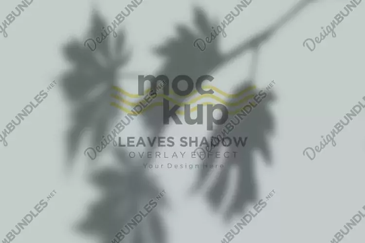 Leaves Shadow Overlay Effect Mockup