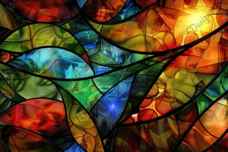 Stained Glass Texture Image 14