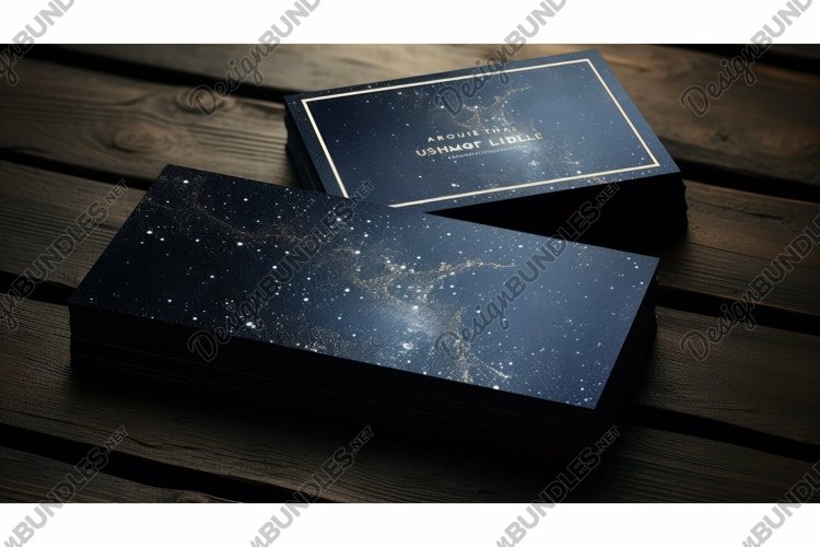 sophisticated dark business cards example image 1