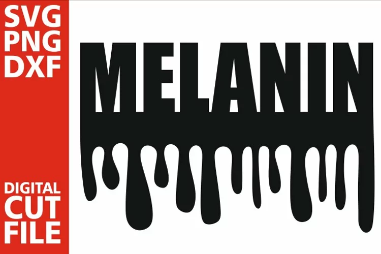 Melanin svg, Black woman svg, Dripping Words, Africa vector
