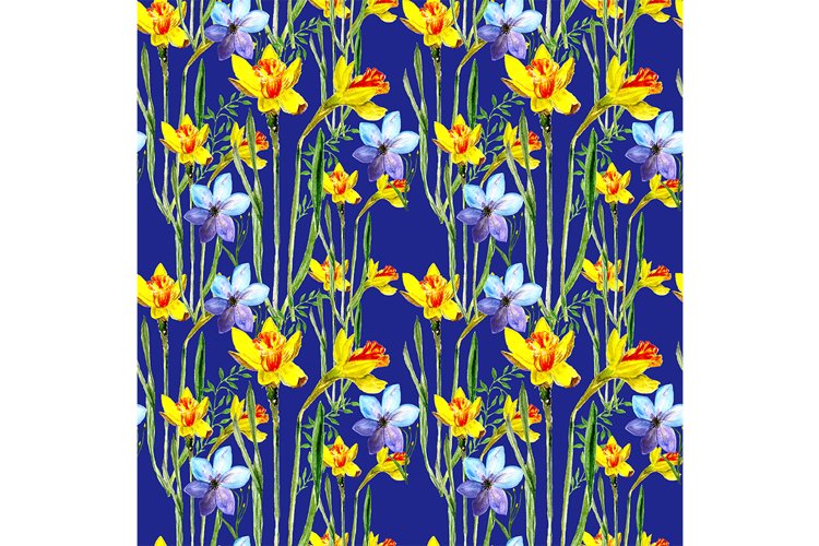 Pattern spring flowers