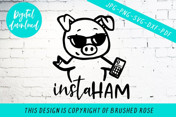 instaham cut file, clip art example image 1