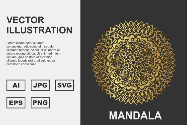 Vector Mandala Illustration Design example image 1