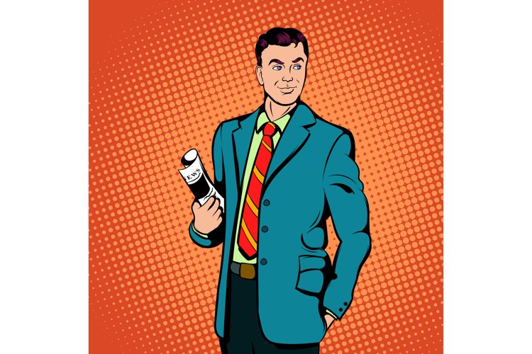 Businessman concept, comics style example image 1