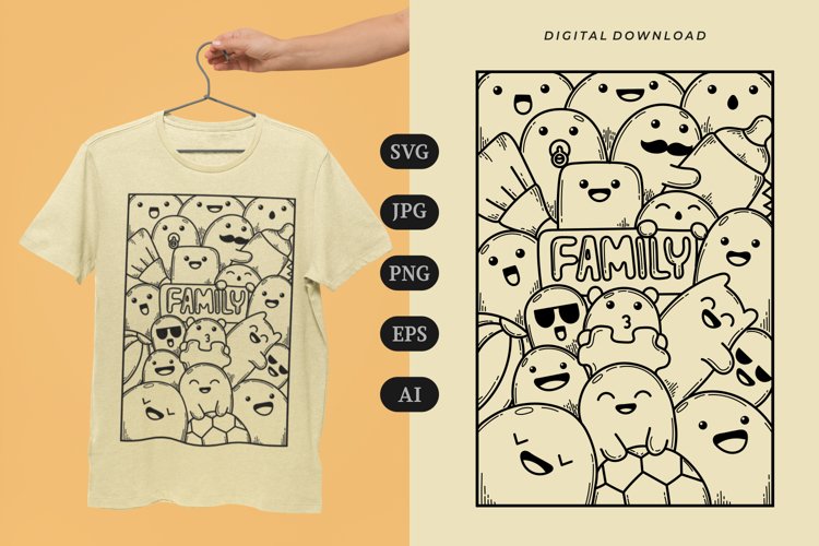 Family Doodle T-shirt | SVG