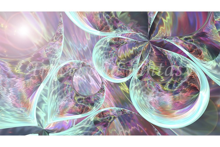 Abstract iridescent rainbow background.