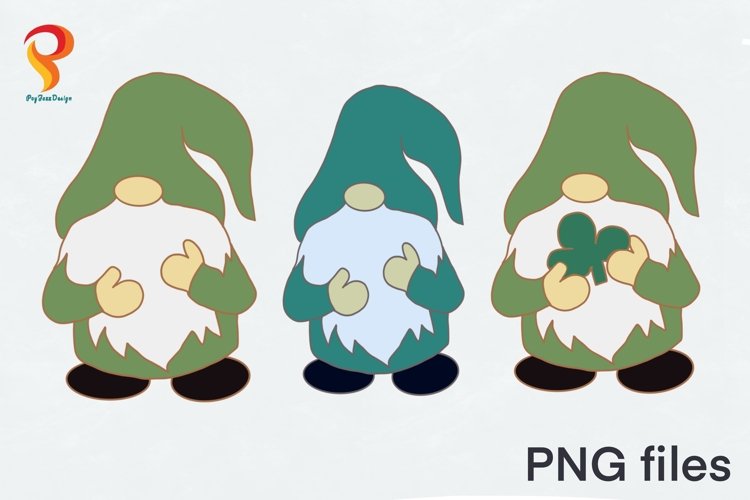 St Patricks Day Gnomes Sublimation example image 1