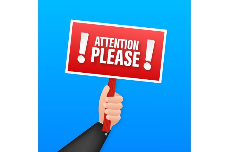 Attention please. Business infographic template. Megaphone b example image 1