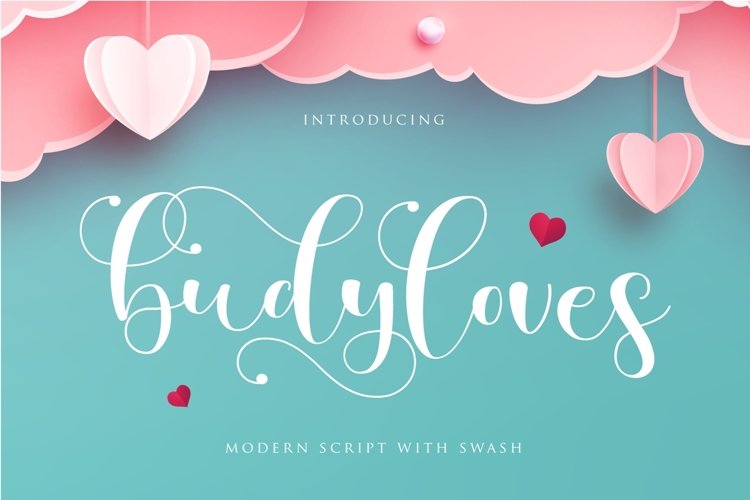budyloves | valentine font example image 1