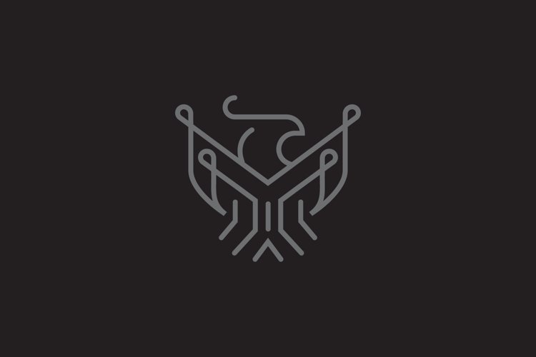 Eagle minimalist logo template example image 1