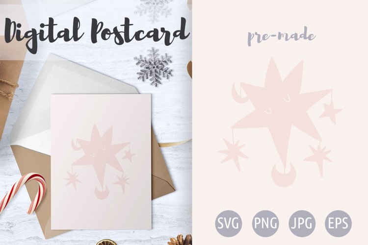 Star Postcard / Poster- Star svg example image 1