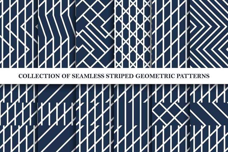 Creative geometric seamless patterns example image 1