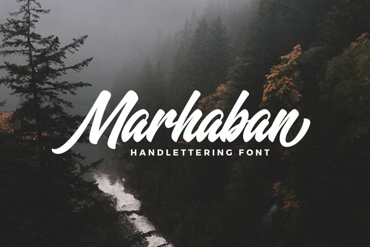 Marhaban - A Hand Drawn Brush Script Font