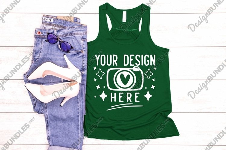 Bella Canvas 8800 Kelly,Womens Flowy Racerback Tank Top