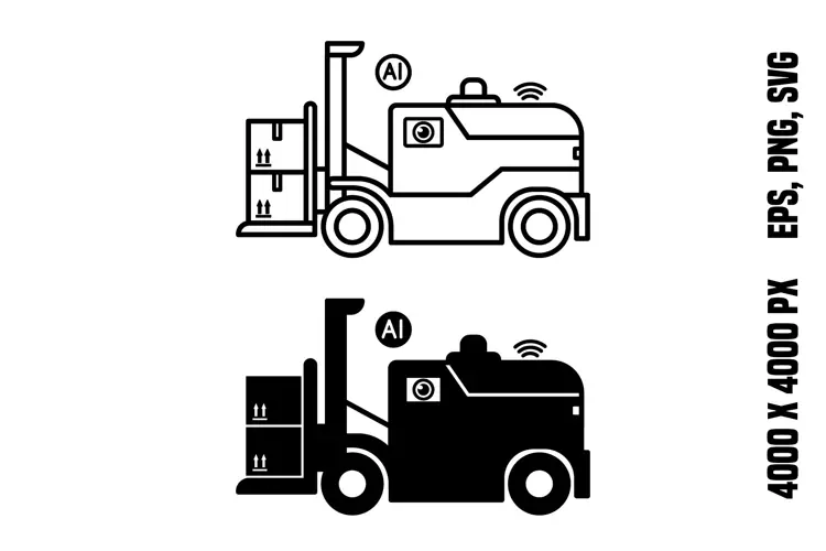 Autonomous Forklift Icons