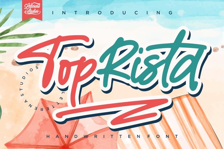 TopRista - Unique Handwritten Font example image 1