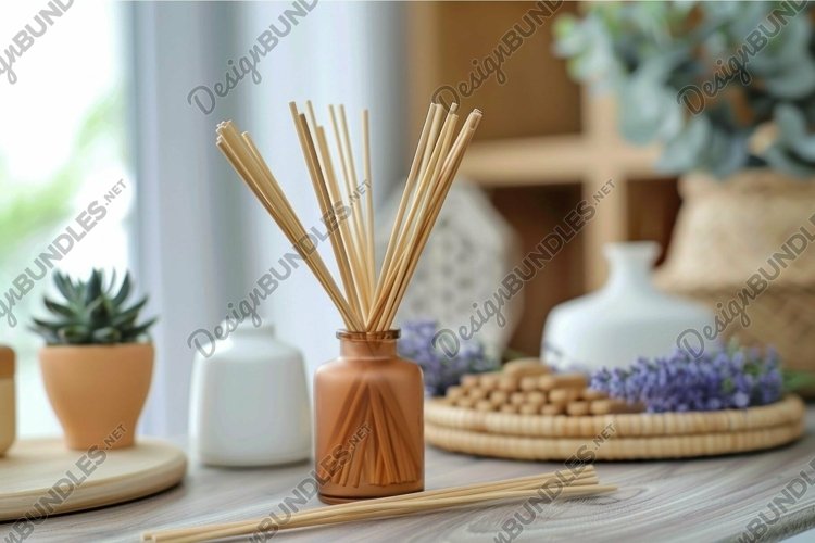 Aromatic reed diffuser bringing pleasant fragrance into mode example image 1