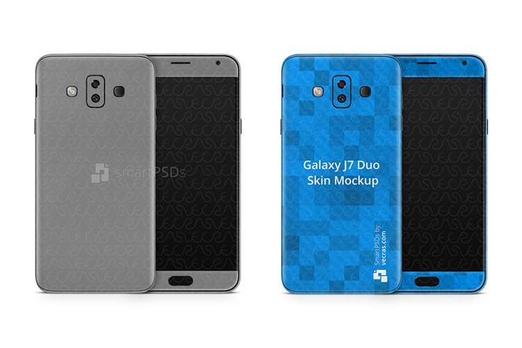 Samsung Galaxy J7 Duo Vinyl Skin Design Mockup 2018 example image 1
