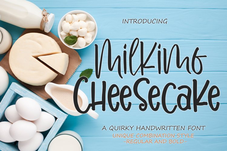 Milkimo Cheesecake Quirky Handwritten Font example image 1
