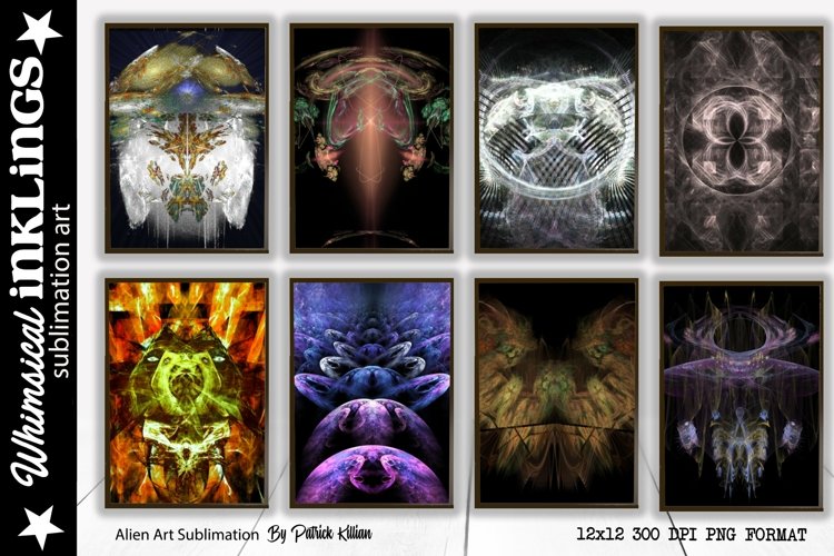 Alien Art Sublimation Set example image 1