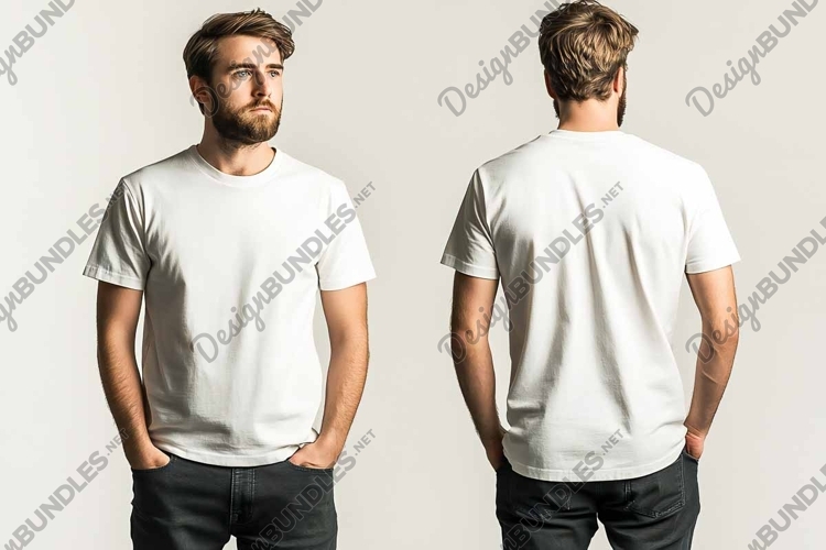 White Tshirt Mockup Image 13