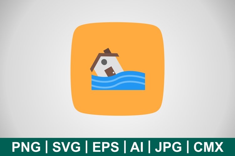 Vector Flood Symbol Icon example image 1