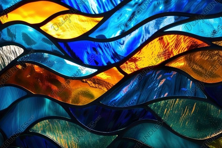 Stained Glass Texture Image 24
