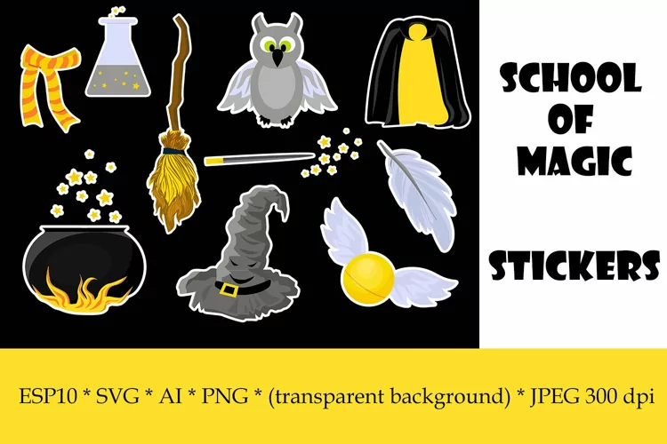 School of Magic Stickers