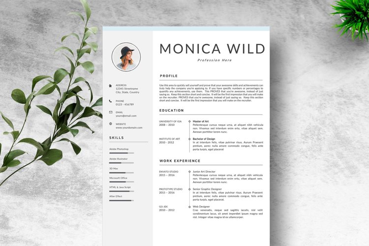 Creative Resume Template CV example image 1