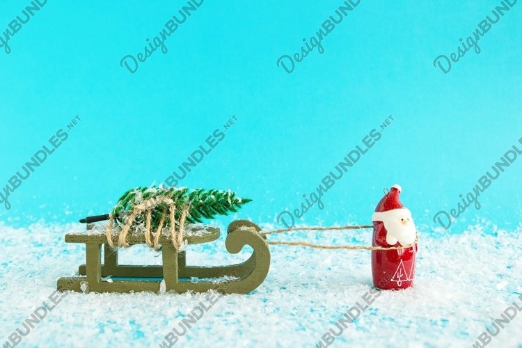 Santa On Sleigh Clipart Image 10