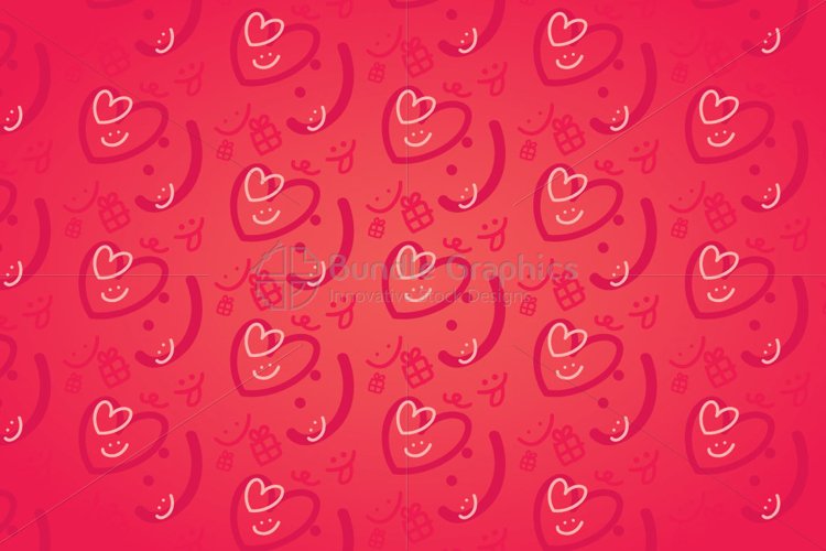 Smiling Hearts - Cute Graphics Background example image 1