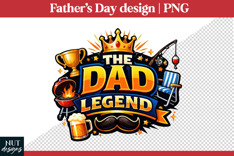 Dad Legend Sublimation Fathers day tshirt, daddy king