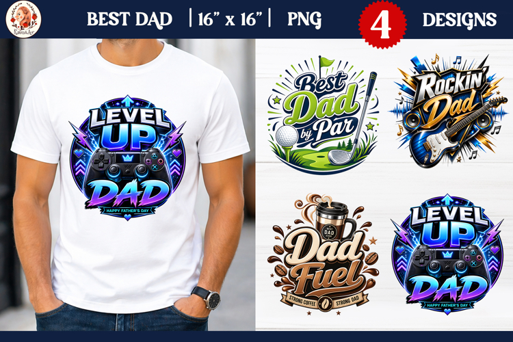 Best Dad Sublimation Design | Fathers Day Sublimation