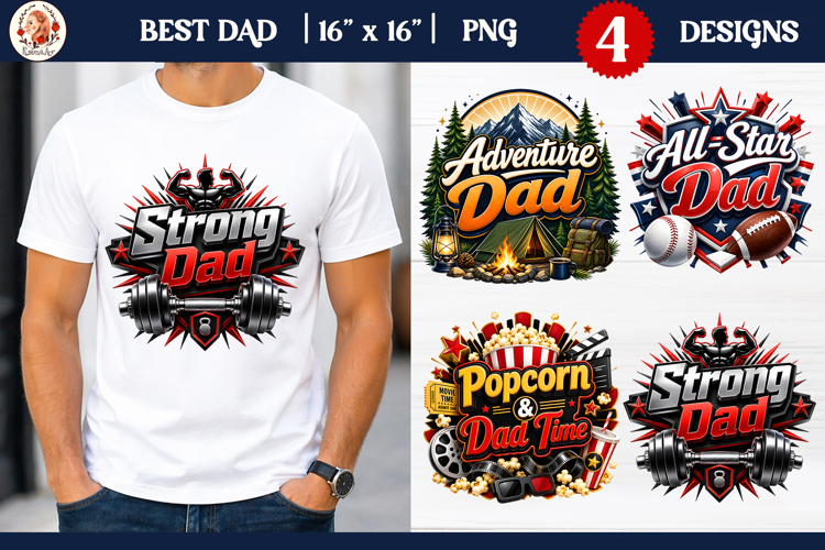 Best Dad Sublimation Design | Fathers Day Sublimation