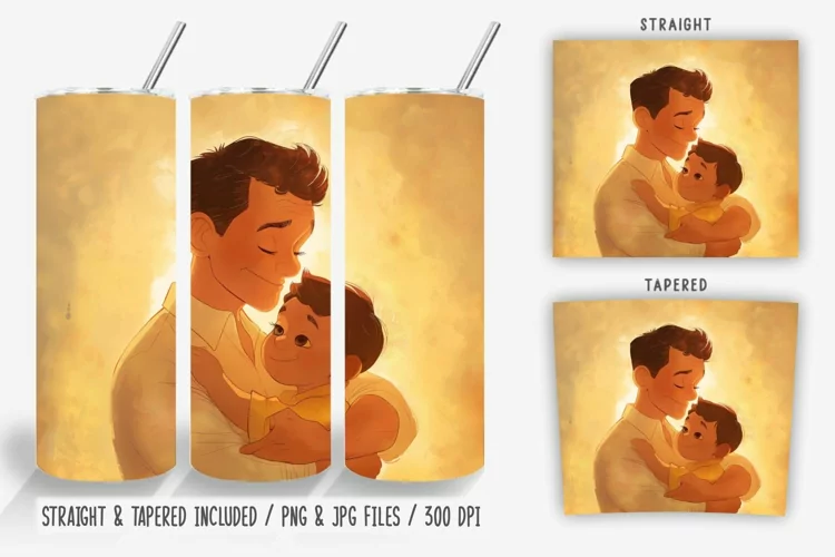 Dad and Little Son Sublimation
