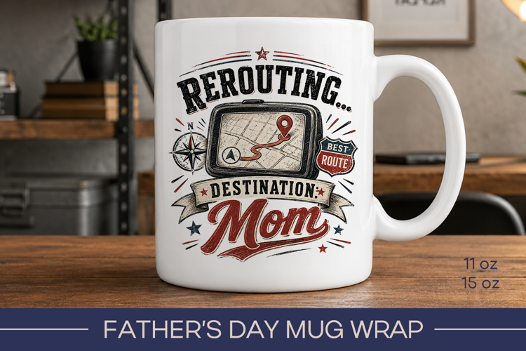 Fathers day mug wrap, funny fathers day mug