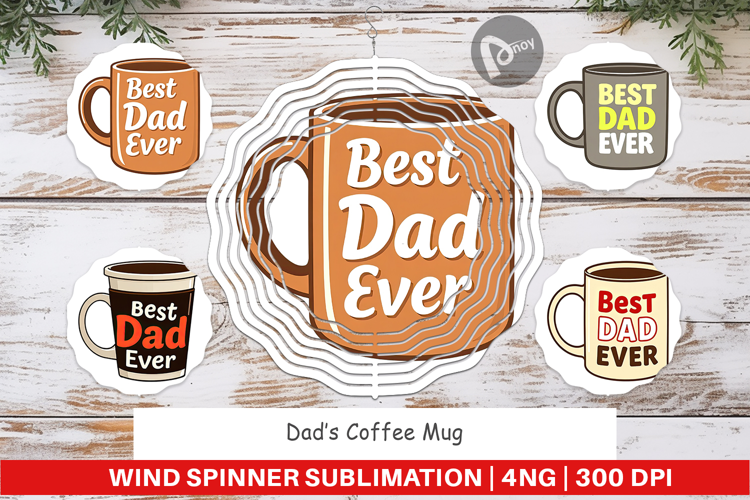 Wind Spinner Dad’s Coffee Mug
